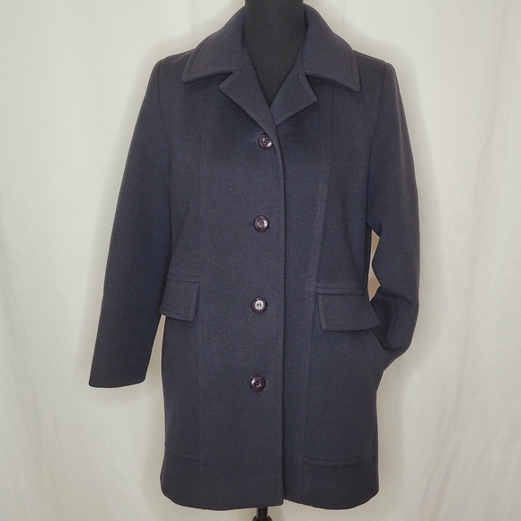 Ferncroft Women's Anglo Fabrics 100% Pure Wool Single Breasted Coat - Size S - Picture 5 of 16
